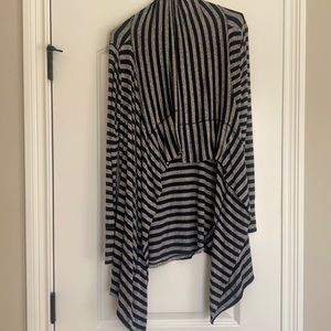 Stella and Dot Always Convertible  cardigan size m navy and gray